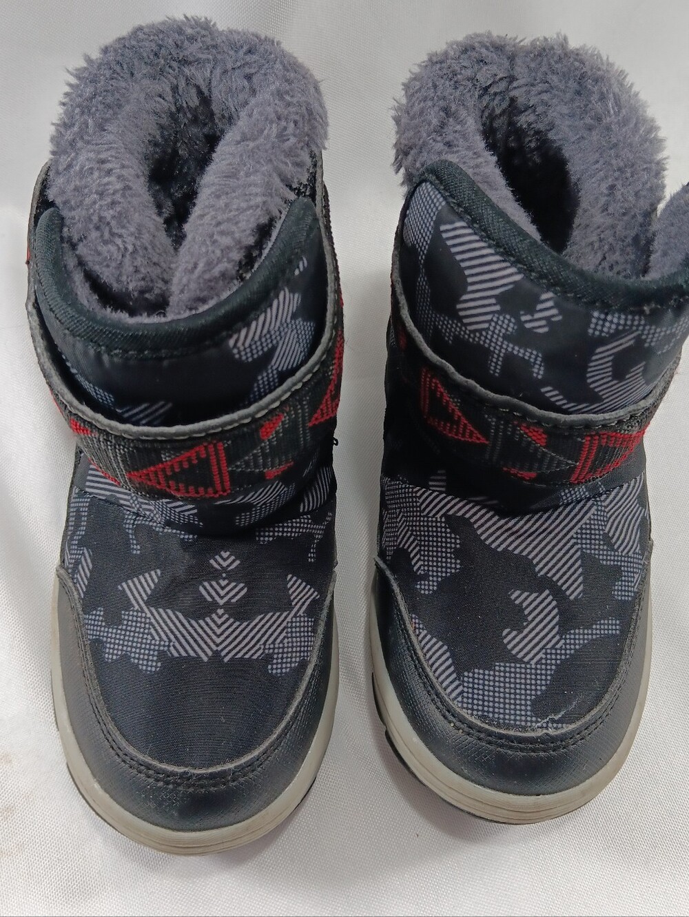 Uovo Snowboots Kids Size 10 US 27 EU Black Multicolor Insulated Waterproof Warm
